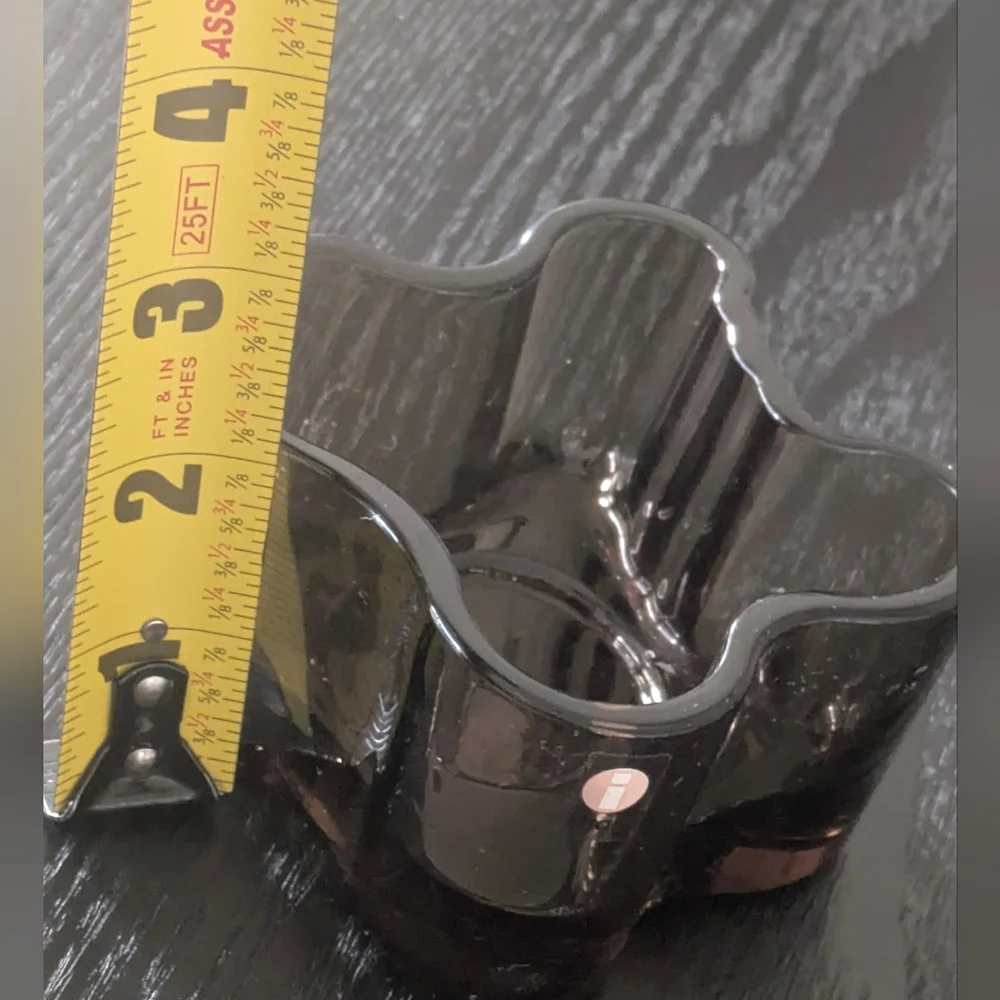 IITTALA Alvar Aalto Purple GLASS Votive TEALIGHT CANDLE HOLDER - Picture 8 of 8